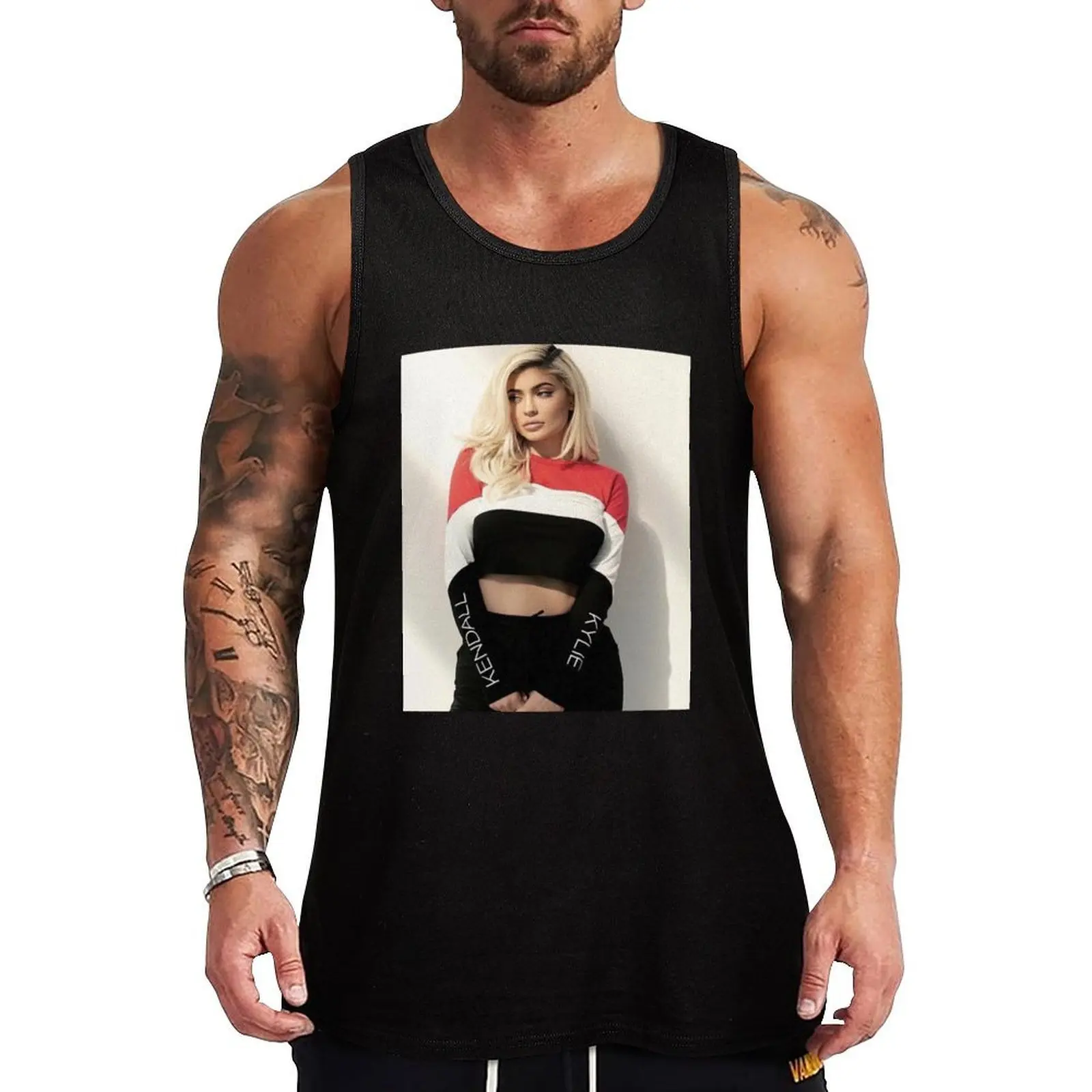 

Kylie Jenner Tank Top Man clothes for gym Gym wear Muscle fit men gym clothing