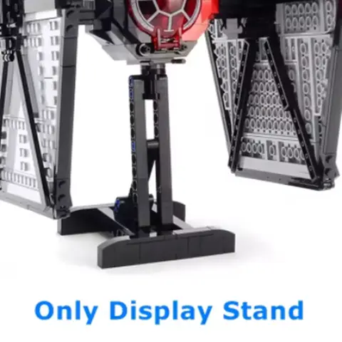 MOC 디스플레이 스탠드 빌딩 블록 우주 전쟁 W-ing TIE Fighter For 75102 75212 벽돌 조립 컬렉션 DIY Kid Toys Gift