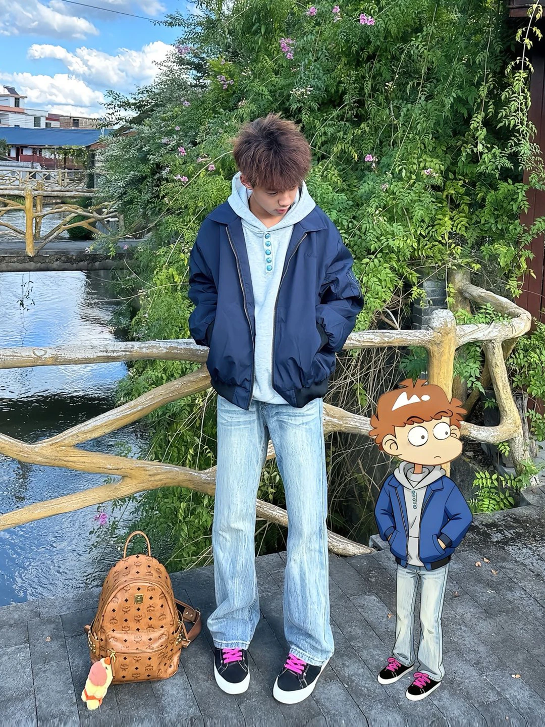 

Джинсы Cleanfit светло-голубые прямые для мальчиков, осенние, в американском стиле, с эффектом потертости, брюки-клеш High Street Micro Flare