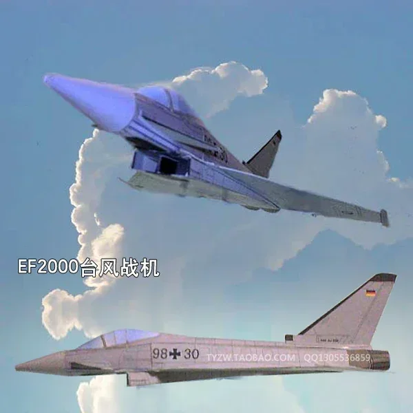 

EF2000 Eurofighter Typhoon Fighter Aircraft Бумажные модели DIY Бумажные художественные игрушки ручной работы