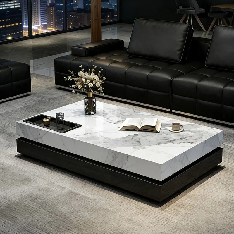 Modern Living Room Coffee Table Decoration Luxury Nordic Simple Coffee Table Aesthetic Minimalist Mesa Auxiliar Home Furniture