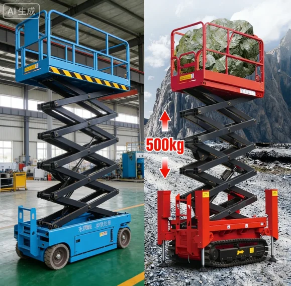 Customized Most Popular 12M Mobile Aerial Elevating Scissor Lift Work Platform Mobile Lifting Platform Auto