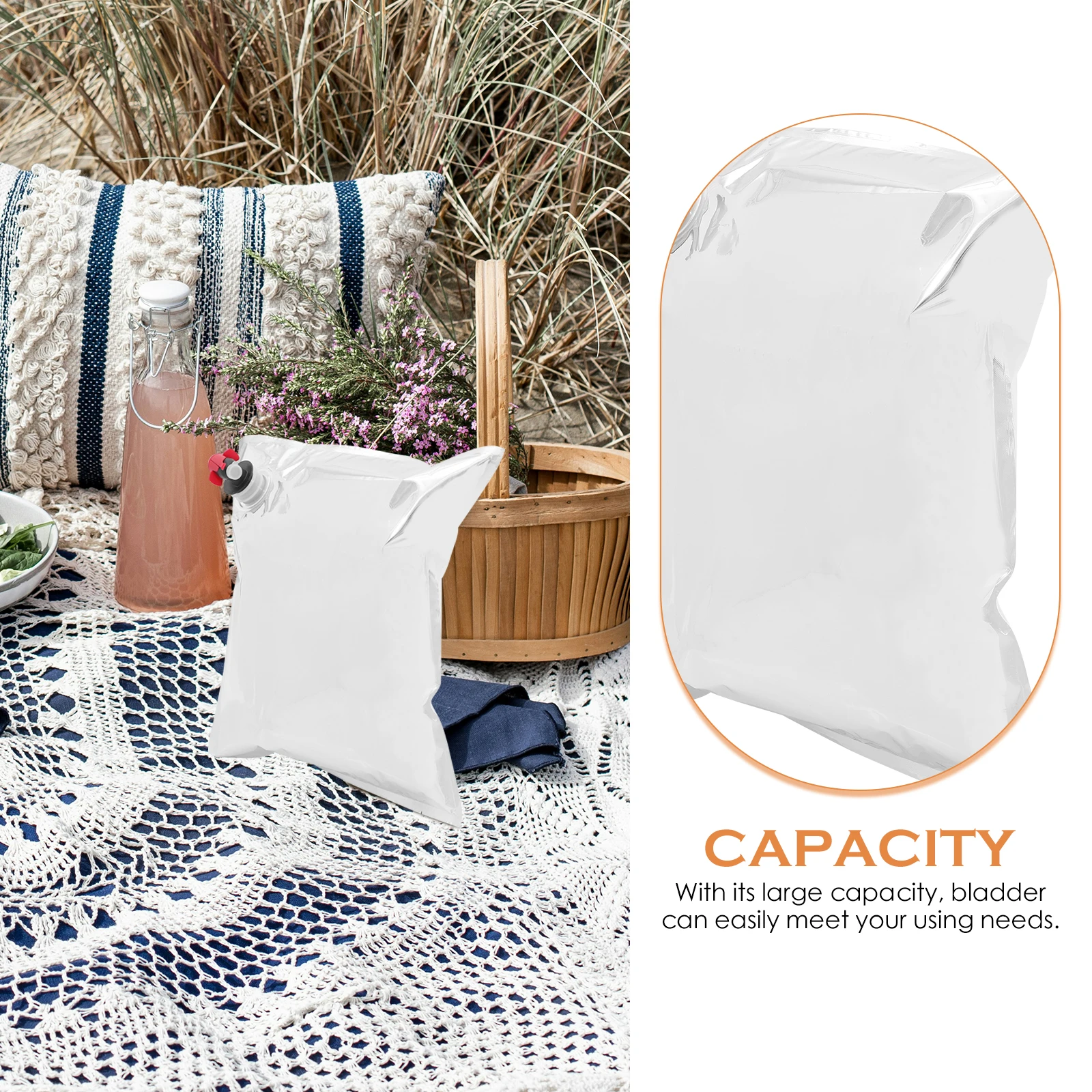 

10 Pcs Window Portable Red Packaging Bag Travel Purses Dispenser Drinking Pouch