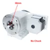 CNC 인덱싱 헤드 3/4 턱, 중심 높이 100mm 타각기, CNC A 4 축 회전축, NEMA34 86 스텝퍼 모터, 130mm 척 3