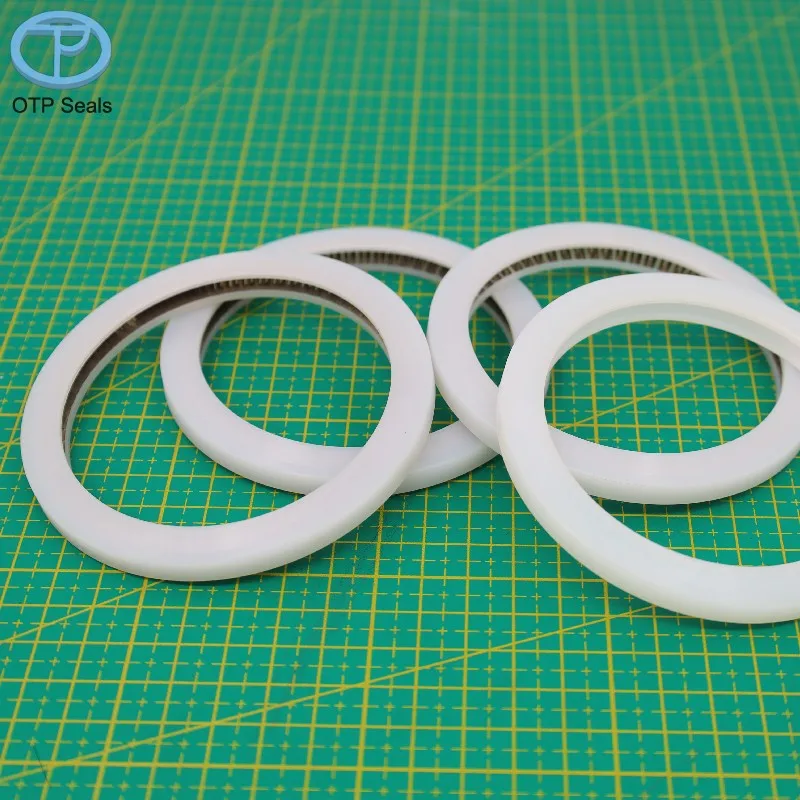 

End face spring inner seal UHMWPE seals ultra-high molecular weight polyethylene double-layer low temperature V-spring customize