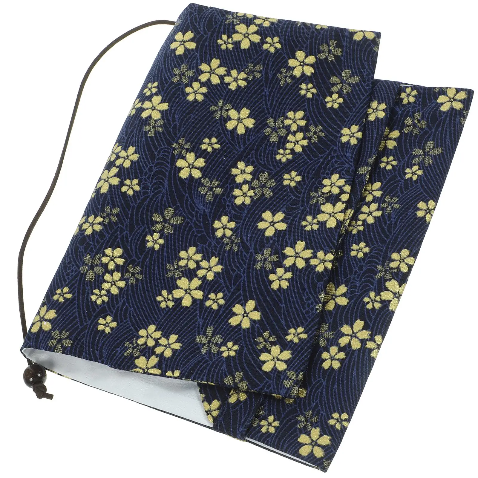 

A5 Fabric Book Cover Handmade Embroidered Sleeve Pattern Protective Cloth Washable Adjustable Notebook Case