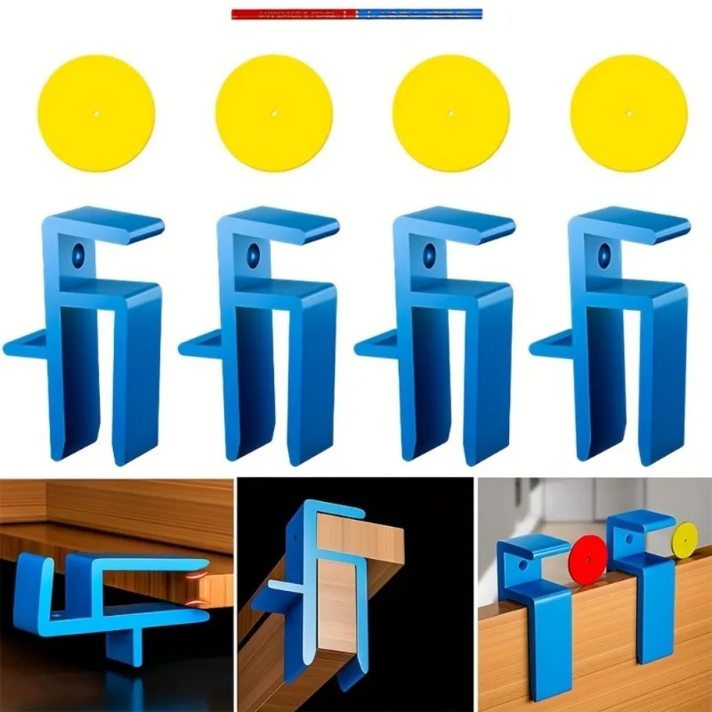 9pcs/Set Woodworking Carpentry Jigs Wardrobe Kitchen Cabinet Sealing Board Marking Tool for Decoration Woodwork