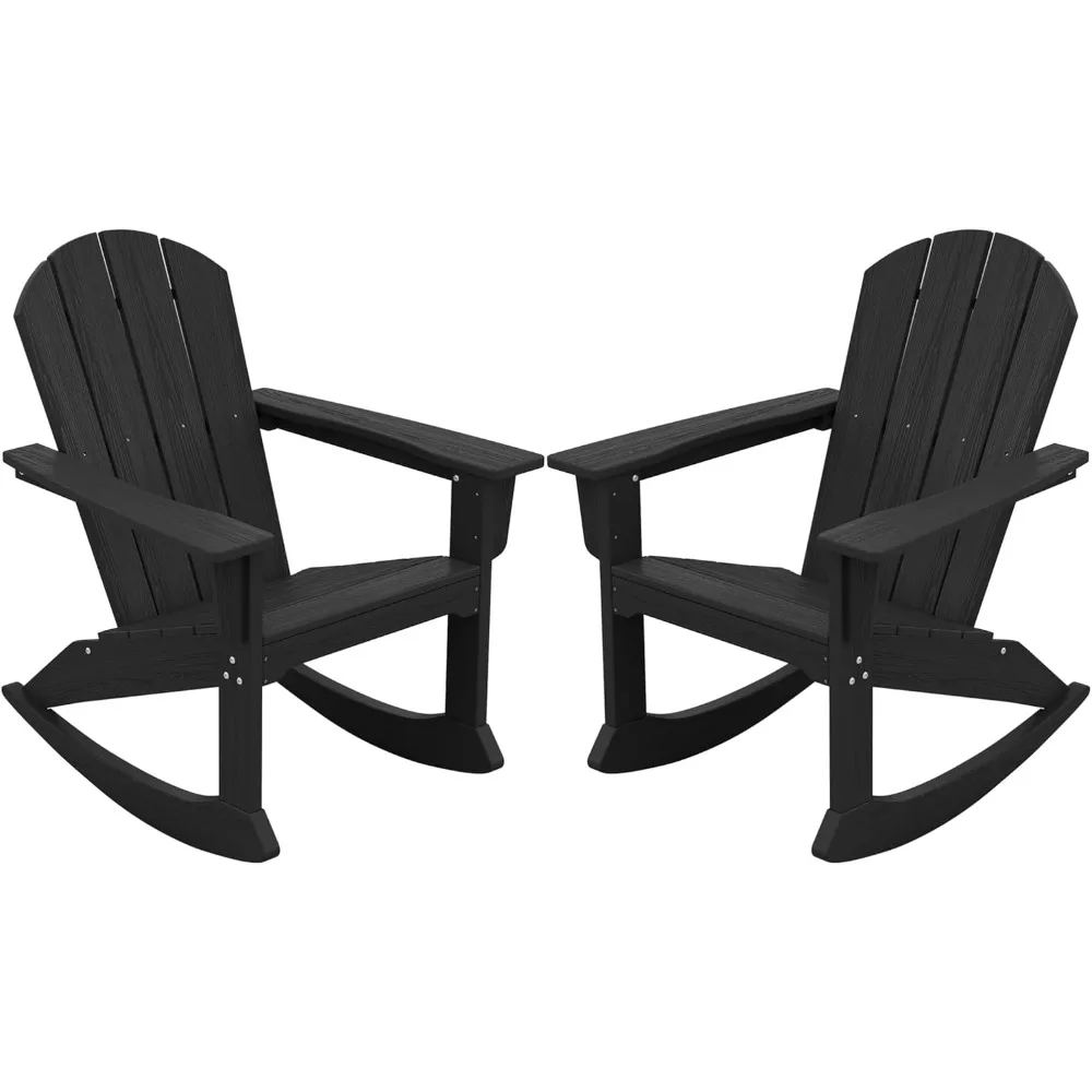 

Set of 2, HDPE All Weather Rocker for, Beach Chairs