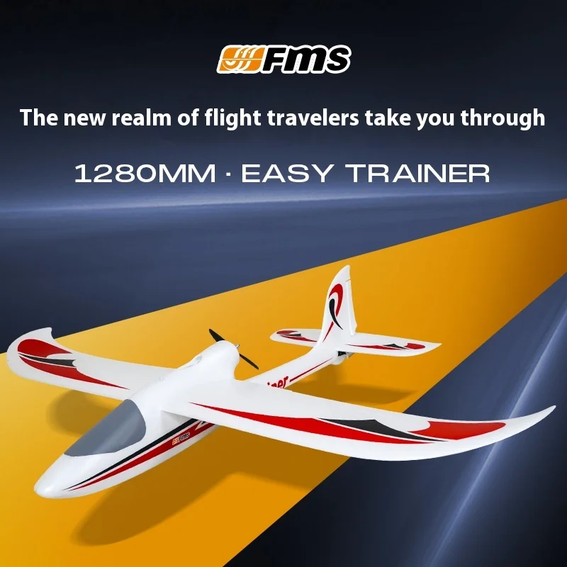 

FMS Model 1280 Traveler V2 Beginner Practice Remote Control Aircraft Foam Fixed Wing Hand Glider