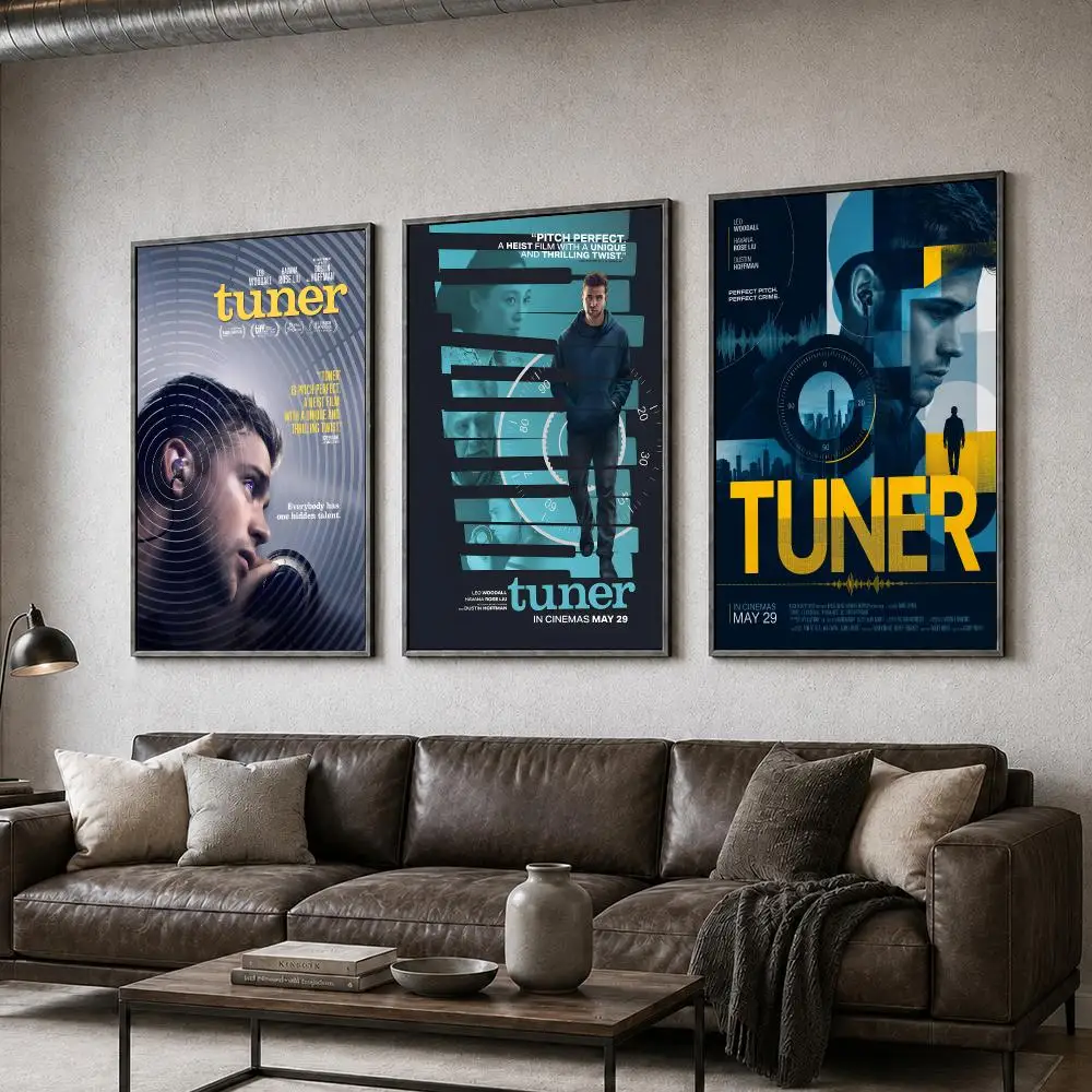 Film Tuner Leo Woodall Piano Heist Poster  PP Self Adhesive Home Garage Dorm Bar Wall Decor Aesthetic Retro Gift