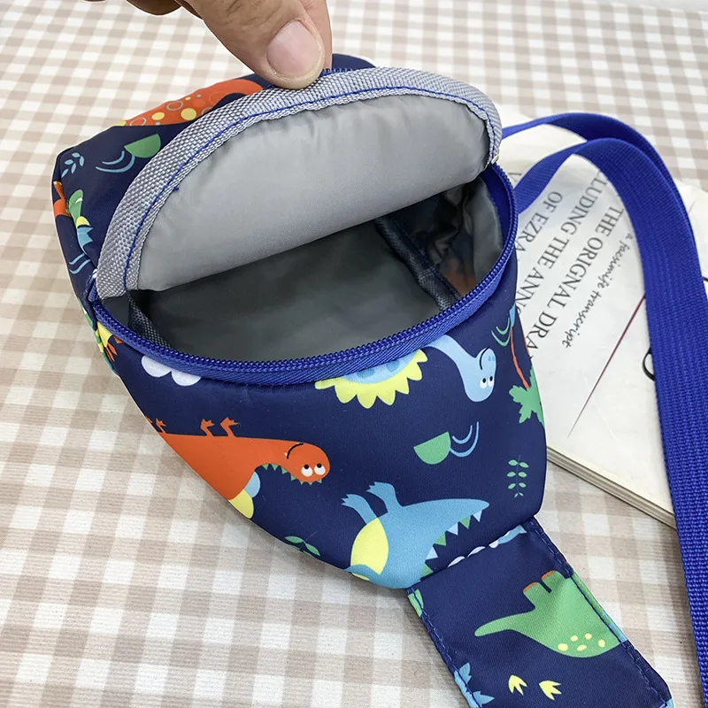 Children\'s Cute Dinosaur Shoulder Bags Baby Girls New Casual Boys Kids Chest Bag Coin Purse Nylon Handbags Small Messenger Bag