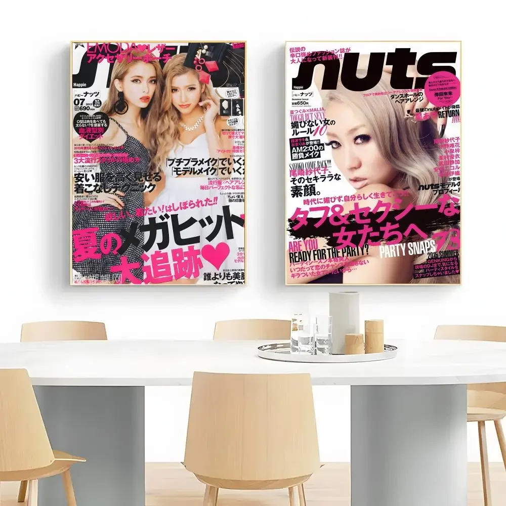 Nuts gyaru japanese fashion magazine Happie Nuts Poster Wall Art Print Decorative Mural Home Decor Gift Unframed