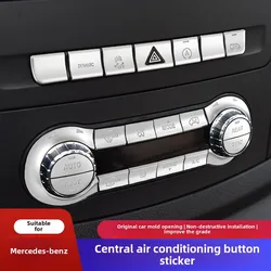 Used for Mercedes-Benz W447 V-class V260L V250 Vito modified interior central control button sticker decoration