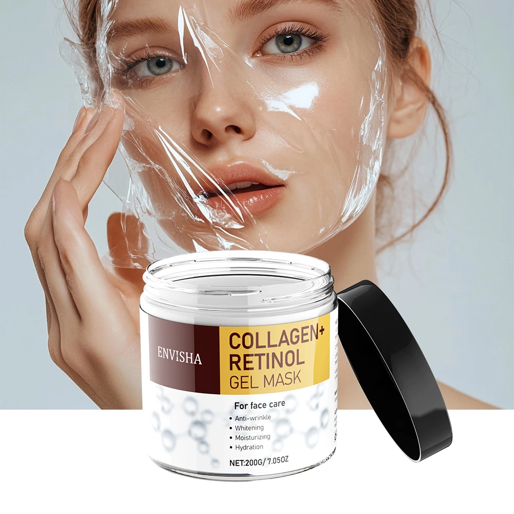 Collagen Retinol Gel Peel-off Face Mask Exfoliating Anti-aging Wrinkle Hydration Whitening Moisturizing Firming Beauty Health