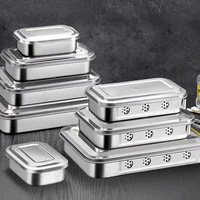 Bandeja de desinfección de alta temperatura, bandeja de tratamiento de infusión, caja de desinfección de acero inoxidable con instrumento de cubierta