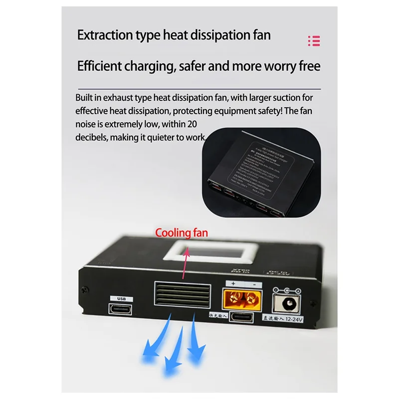 

L72A-4 Way Full Protocol Desktop Charger Multi-Function Fast Charging Module PD SW3518 Buck Module 400W Charger QC3.0 Easy Insta