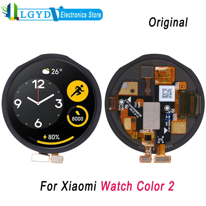 

LCD Screen For Xiaomi Watch Color 2 AMOLED LCD Display with Digitizer Full Assembly Replacement