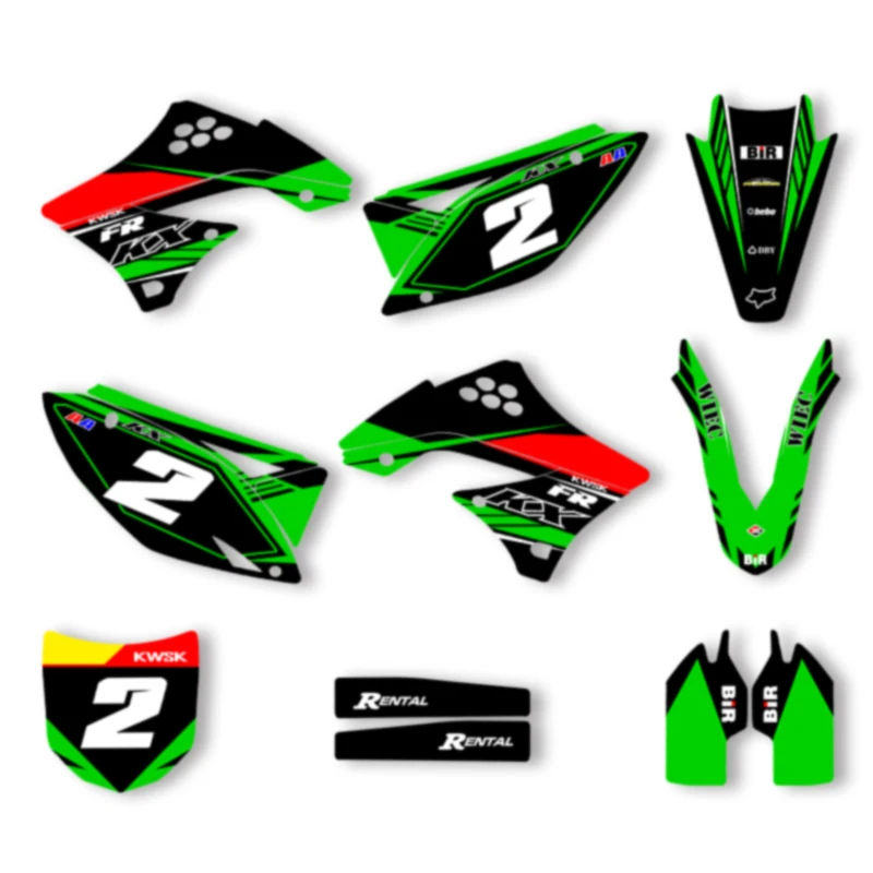 

SPACE Custom Motorcycle Graphics Background Decal for KAWASAKI KXF450 2009 2010 2011 Decals Stickers Kits 004