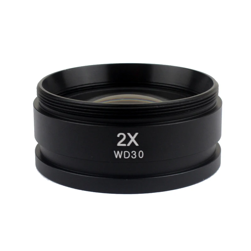 0.3X 0.5X 0.7X 0.75X 1X 1.5X 2.0X عدسة موضوعية مساعدة للتكبير مجهر ستيريو الموضوع 48 مللي متر للمجهر ثلاثي العينيات #5