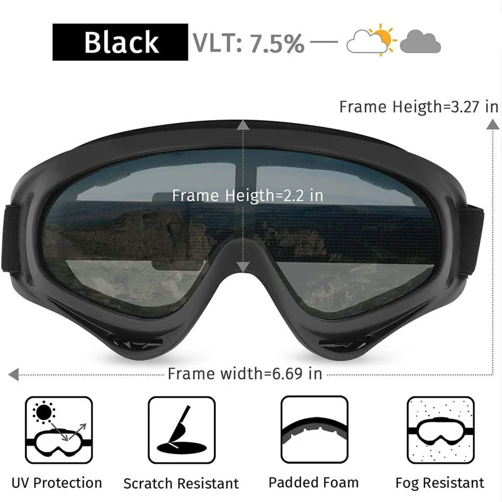 Professional Snow Windproof X400 UV Protection Sports Ski Glasses, Snowboard, Skate Skiing Goggles