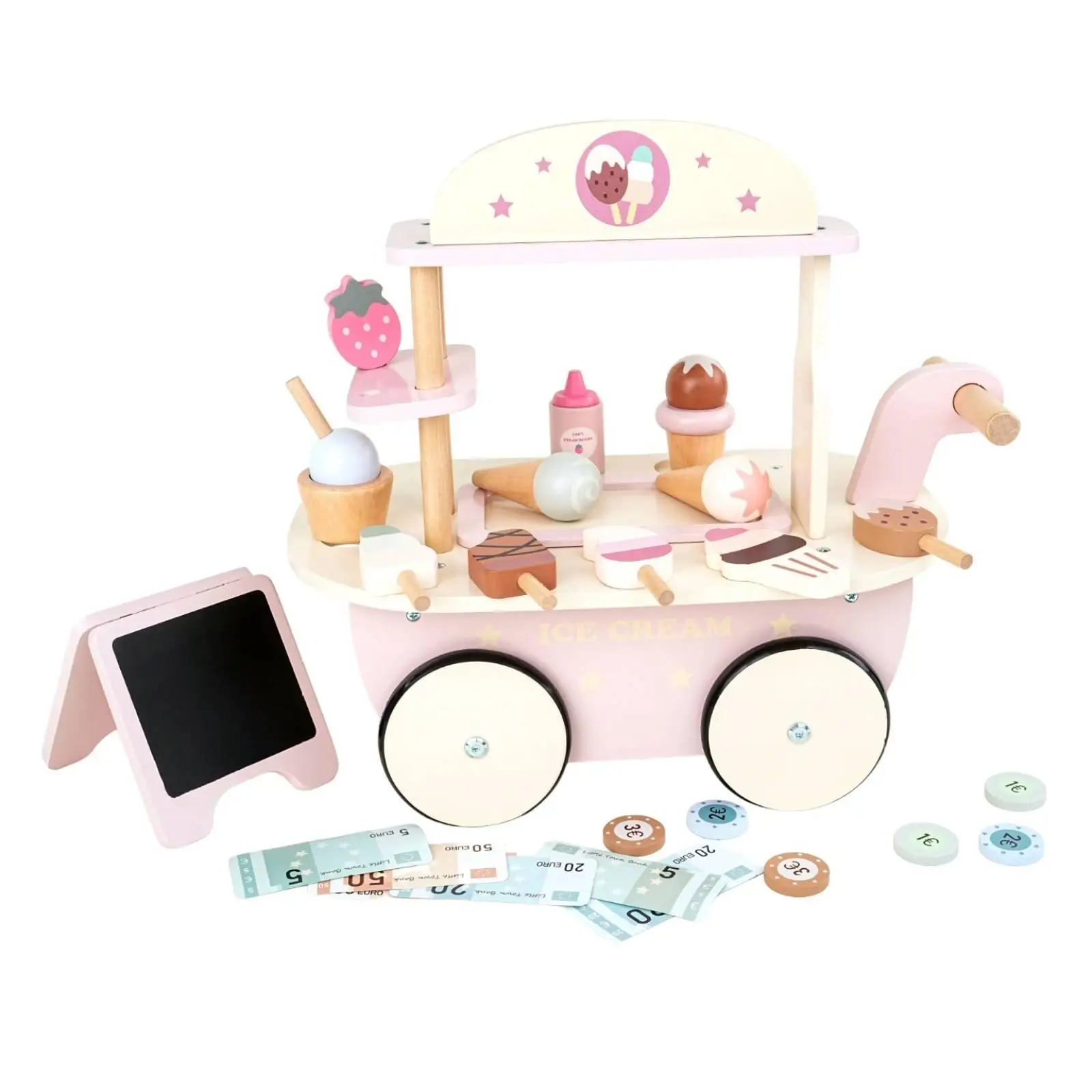 wooden-ice-cream-cart-toy-for-kids-role-play-sweet-shop-kiosk-with-storage-shelves-and-handle