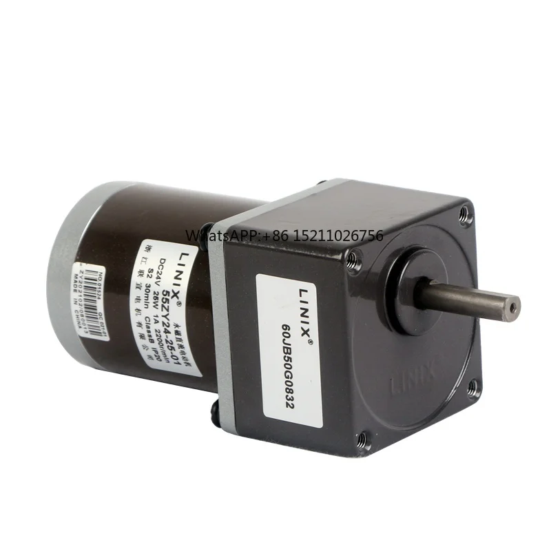 

LINIX 12v 24v 15w 25w 30w Decelerating DC Motor With Gearbox Applied to Various Automation Equipment
