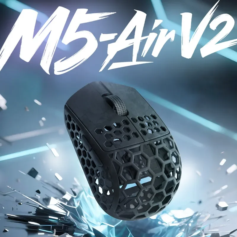 Darmoshark M5Air V2 Forged Carbon Fiber Gaming Mouse Wireless 8K Macro Mouse 30KDPI  Finger Grip Small Hand Mice 30g Lightweight