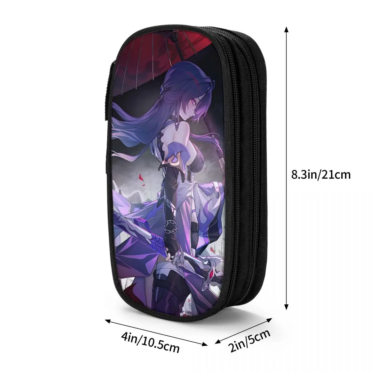 Cool Etui Game Stars Rails Pencil Bag Honkai School Etuis Jongen Meisje Dubbellaags Patroon Schoolbenodigdheden