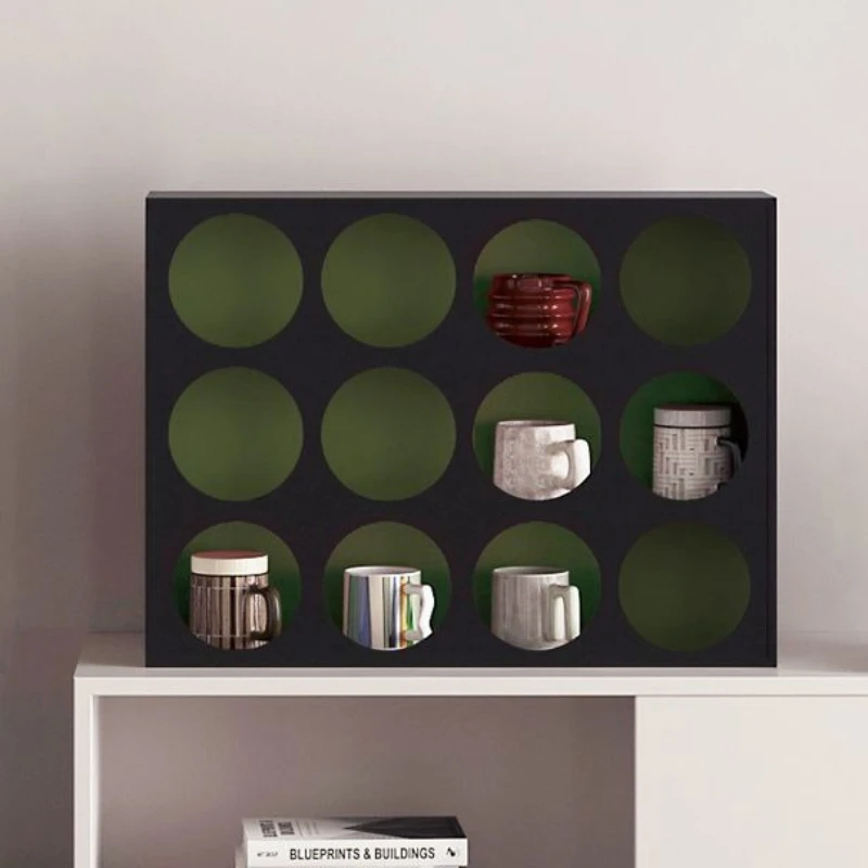 

Vintage Cup Rack Living Room Desktop Coffee Cup Display Holders Multipurpose Storage Organizer Shelf Decoration Ornaments Stand