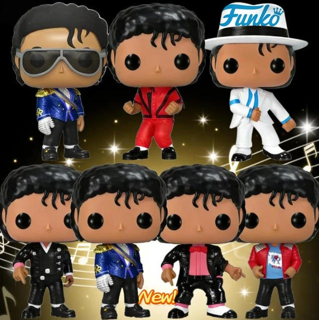 Gran oferta Funko POP Michael Jackson figura de acción de vinilo BEAT IT # 22 # 23 BAD 25 # 352 # 359 Colección Rock Star Modelo Juguete Regalos