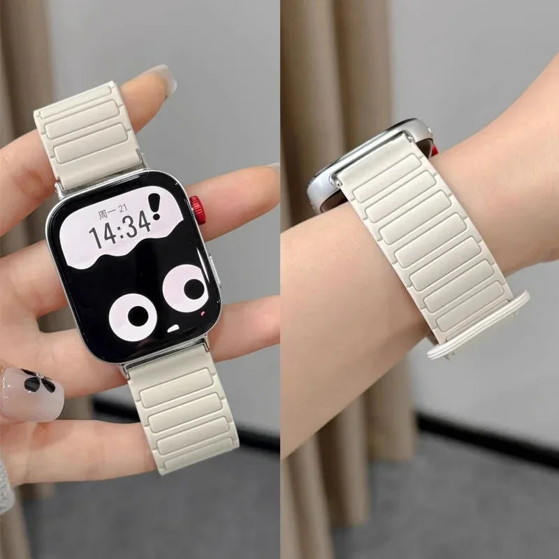 حزام مغناطيسي رياضي لساعة Huawei Watch Fit4 Pro سوار معصم من السيليكون لاستبدال Huawei Fit 4 Fit3 Loop Band Correa