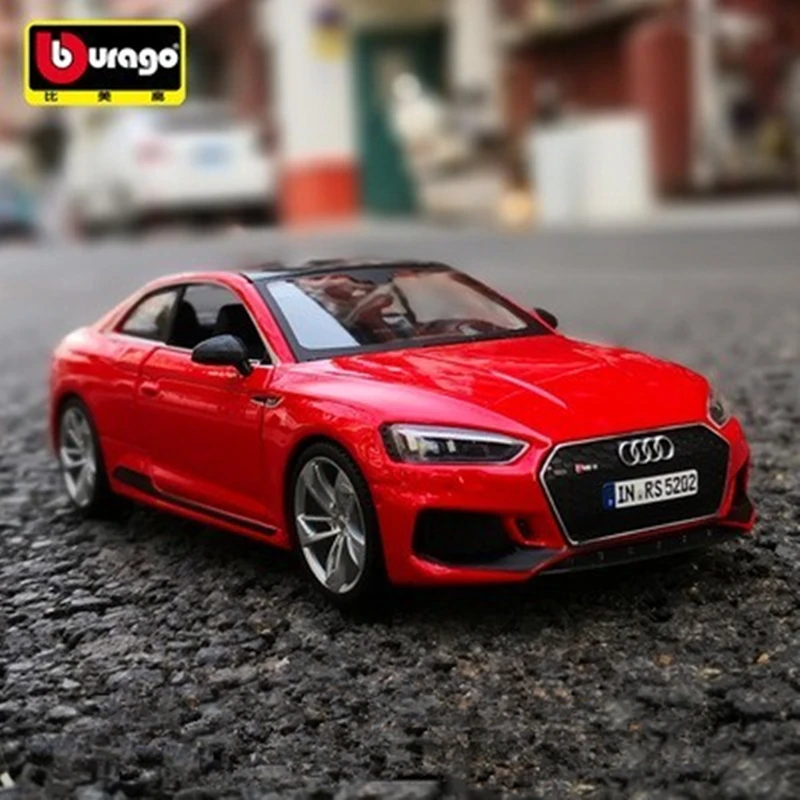 Bburago 1:24 Audi RS5 Coupe Alloy Sports Car Model Diecast Metal Toy Vehicles Car Model Simulation Collection Childrens Toy Gift