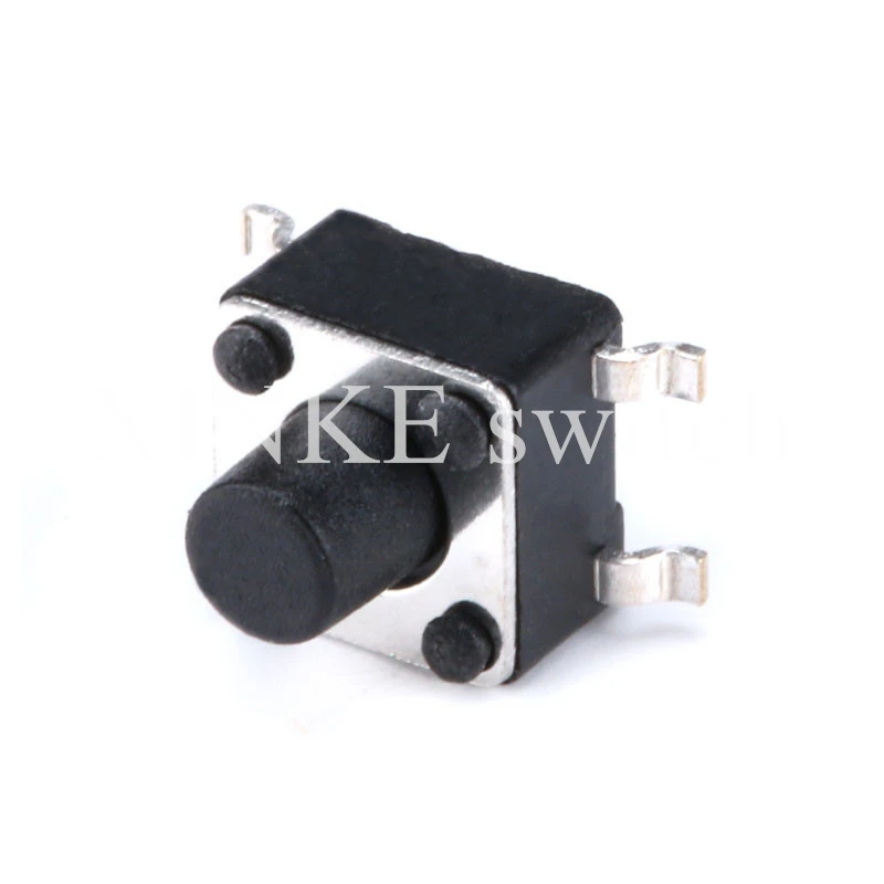 10pcs Micro Switch 4.5*4.5 Momentary SMT SMD Tactile Tact Push Button 4 Pin 4.5x4.5x3.8/4.3/4.5/4.8/5/6/7/8mm 3.8mm 4.3mm 4.5mm