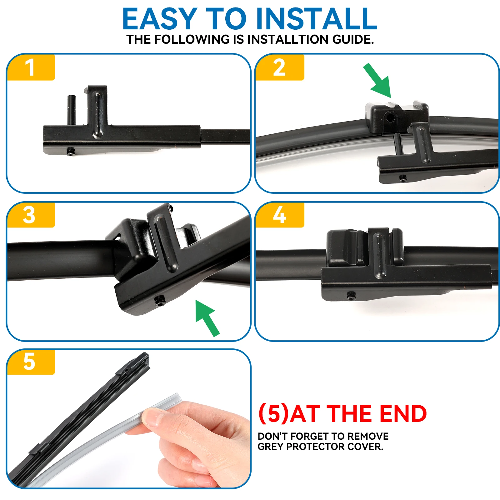 Erick's Wiper LHD شفرات الممسحة الأمامية لسيارات BMW X6 E71 E72 2008 - 2012 الزجاج الأمامي نافذة نظيفة فرش المطر للسيارة 24 "+ 20"