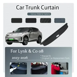 Car Trunk Curtain Cover For Lynk & Co 08 EM-P 2023 2024 2025 2026 Retractable Rear Trunk Rack Partition Shelter Auto Accessories