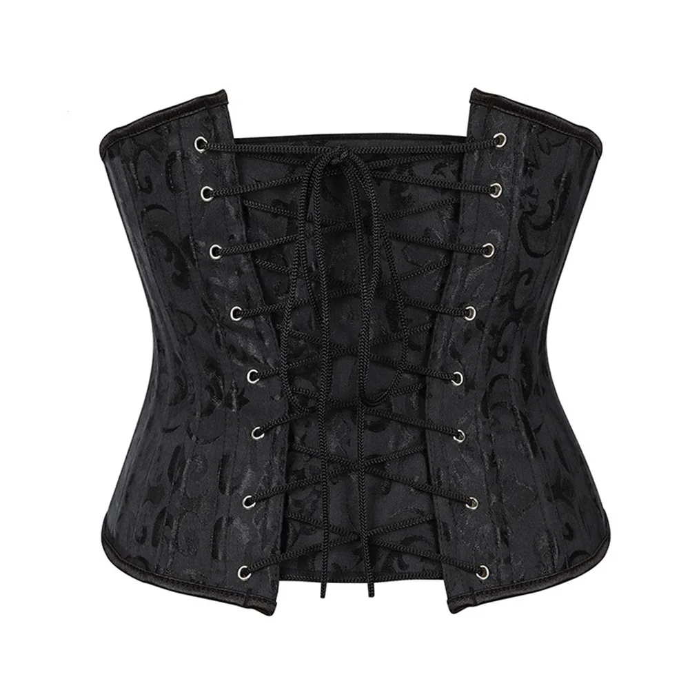 Gothic Sexy Underbust Corset Waist Trainer Slimming Lingerie Shapewear Women Lace-up Girdling Corselete Faja Body Shaper Clothes
