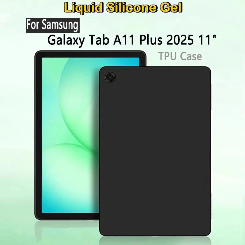 

Мягкий жидкий силиконовый чехол для Samsung Galaxy Tab A11 Plus A9 + S11 S10 Lite FE 11 дюймов 8,7 дюйма 2025 SM-X230/X233 Чехол для планшета