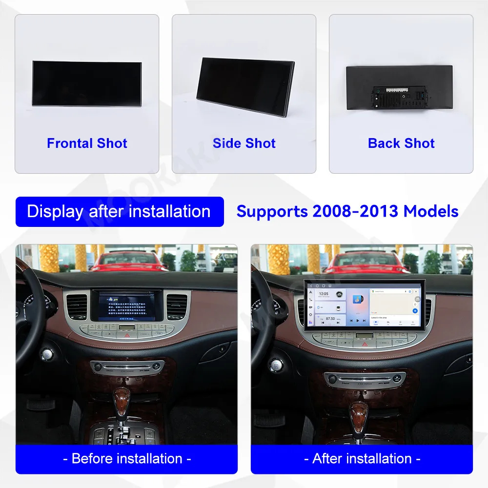 

Сенсорный автомобильный радиоприемник для Hyundai Genesis 2008-2013, Android GPS, автомобильная мультимедийная система, автомагнитола, стерео ресивер, головное устройство