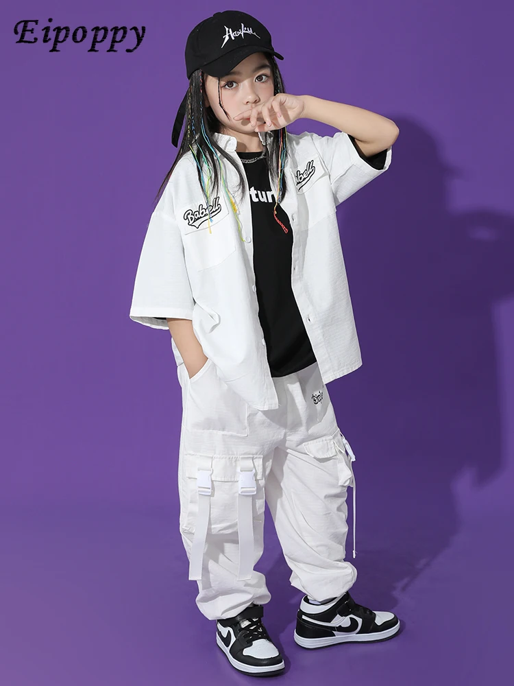 子供のヒップホップファッション服、美しいボリのスーツ、夏の服、パフォーマンスブランド