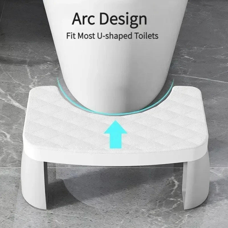 Toilet Squat Stool Removable Non-slip Toilet Seat Stool Portable Squat Stool Home Adult Bathroom Accessories 1 PCS