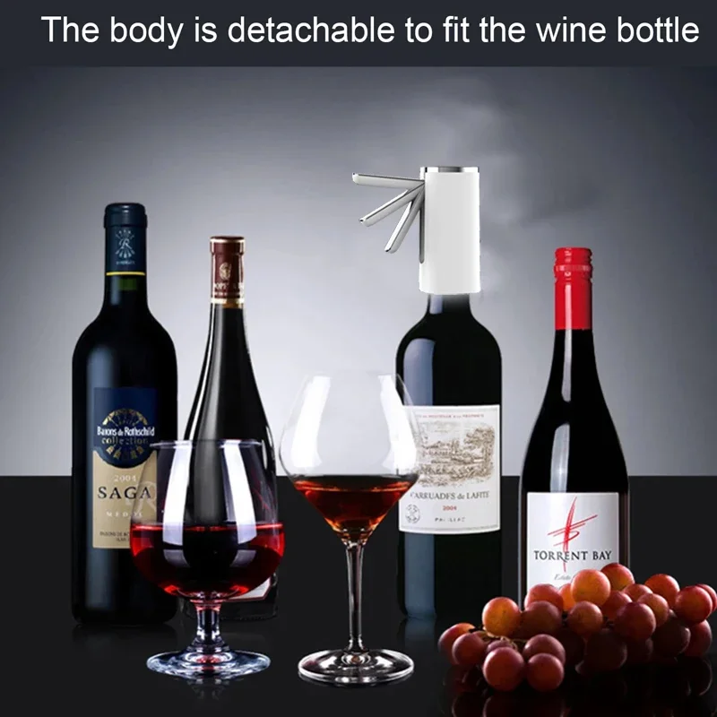 Electric Wine Aerator Dispenser Foldable Wine Pump Professional Whiskey Liquor Pump Adjustable Quick Wine Pourer Wines Extractor