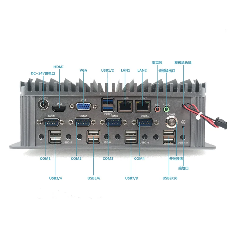 

Industrial Mini PC Fanless Embedded MINI Computer Industrial Computer With Smart Power Industrial Mini PC