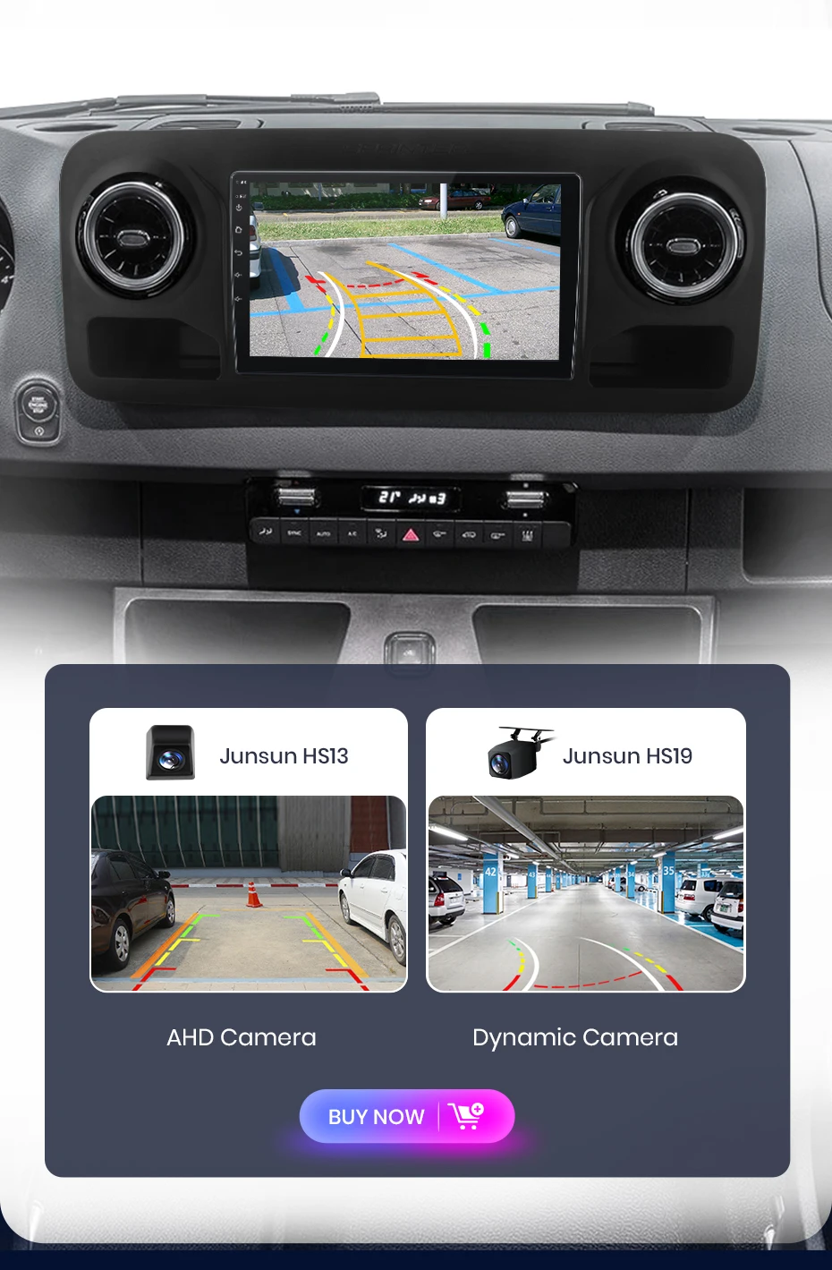 Junsun carplay android auto autoradio für mercedes-benz sprinter 2006-2018 gps intelligente systeme tereo multimedia autoradio – Detail 16