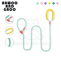 150cm Pet Dog Training Round Rope Light Weight Nylon P Chain Collar Adjustable for Small Medium Dogs Walking Leash Pet Supplies