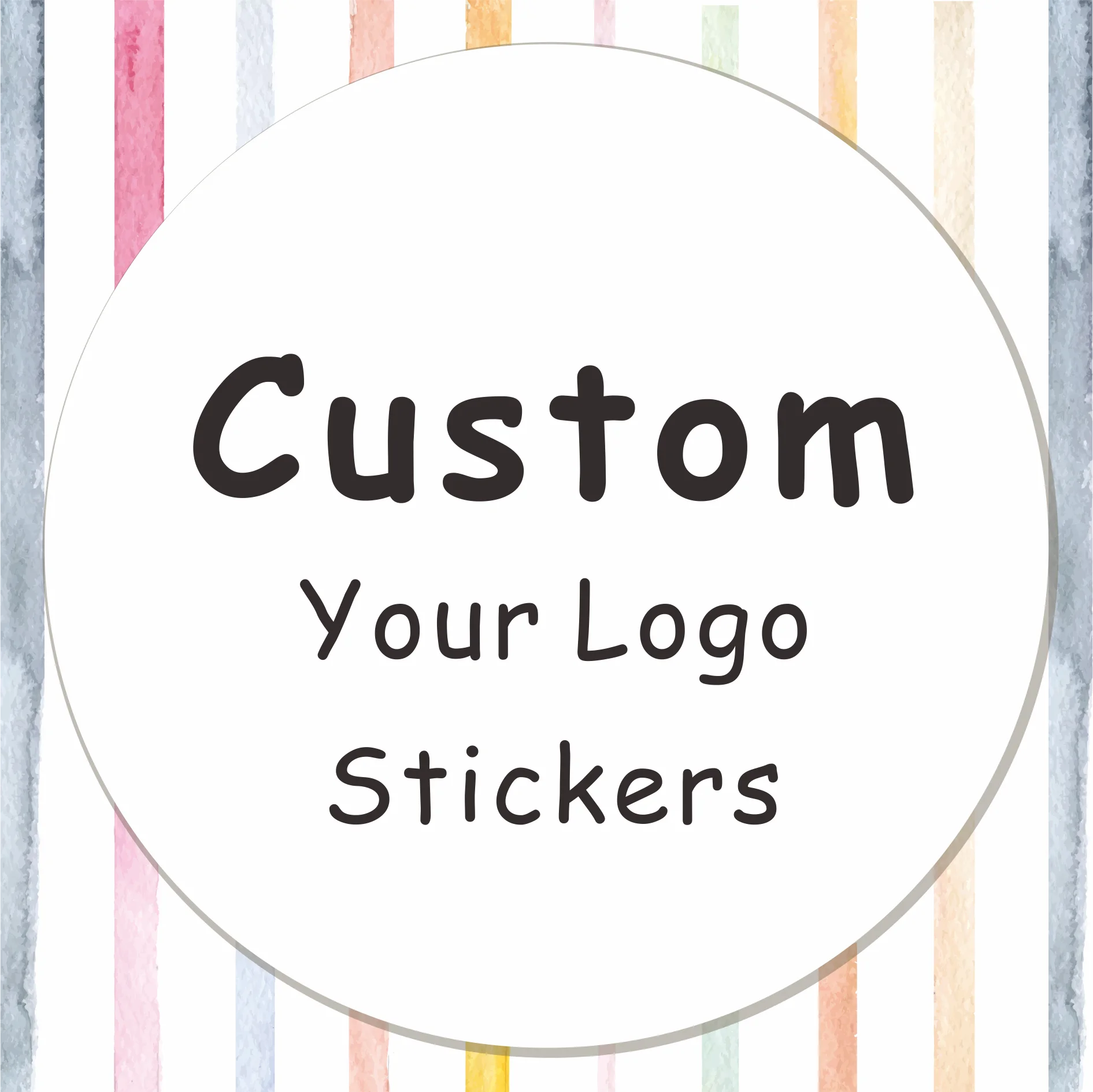 

500 PCS Custom Logo Sticker Labels Stickers Label Wedding Birthday Baptism Party Design Your Own Sticker Personalized Packaging