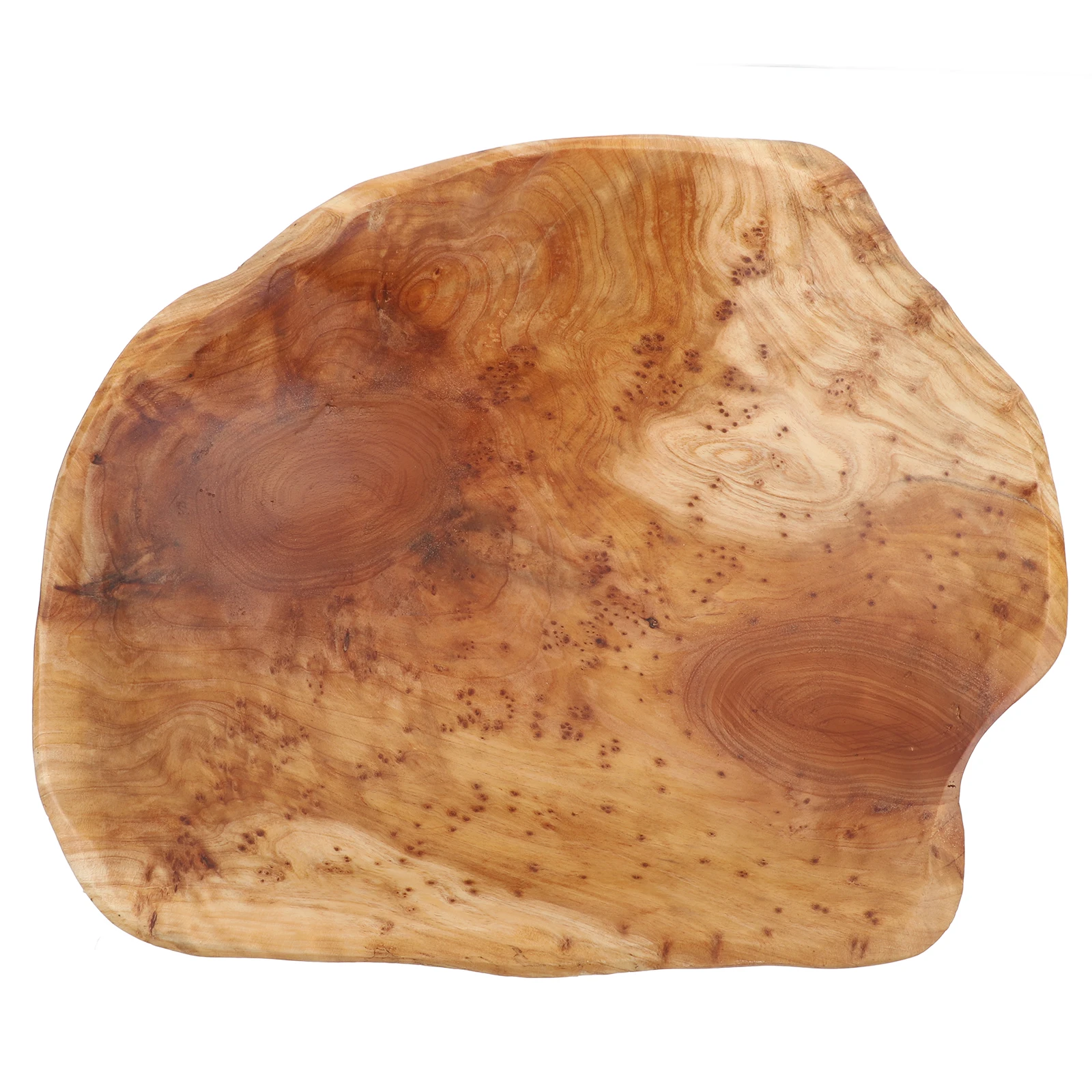 

Large Handmade Carved Wood Fruit Bowl Natural Unique Design Decorative Serving Tray Entryway Key Bowl For Kitchen