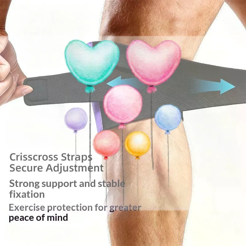 Adjustable Knee Brace Knee Compression Support With Patella Gel Pads & Side Stabilizers Sports,Basketball,Running,Cycling