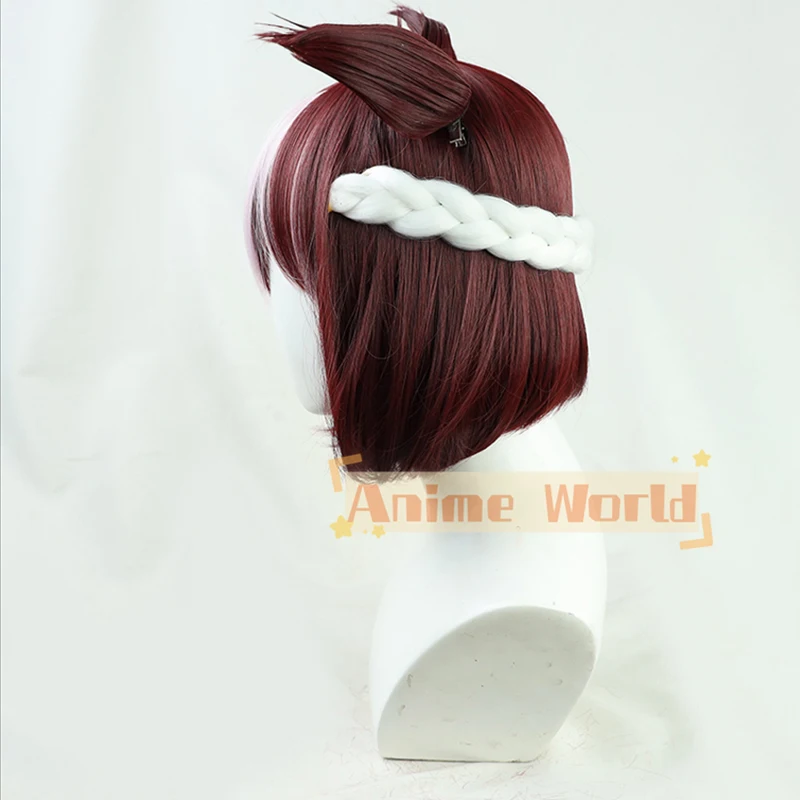 Umamusume Pretty Derby Cosplay Costume Special Week Wig Tail Adult Women Wig Tail Ears Uniform Cosplay Costume Halloween