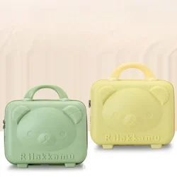 Women's Storage Bag Bear Cartoon 14-inch Cosmetic Case Portable Suitcase Travel Case Event Gift Multi-functional Password Box