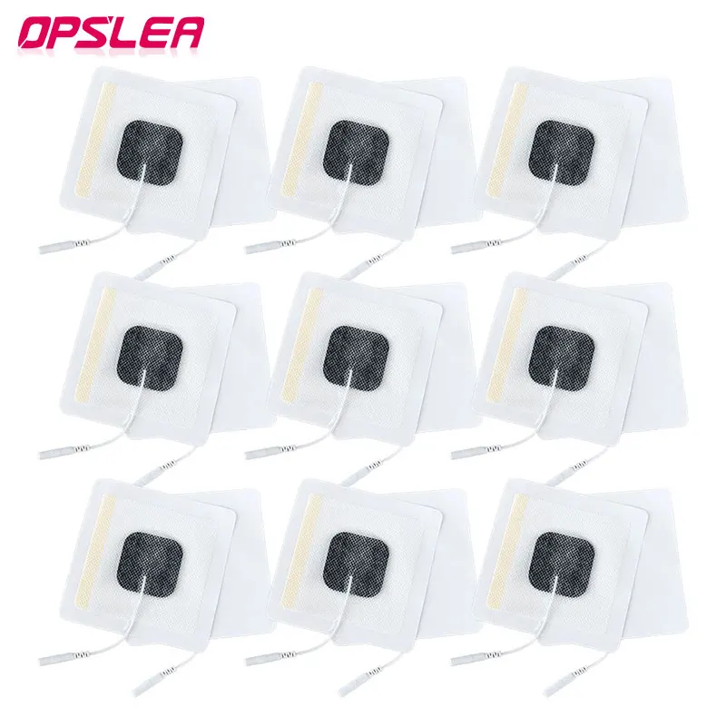 

8x8cm Non Woven Electrode Pads 4x4cm Conductive Gel for TENS EMS Digital Physiotherapy Massager Good Viscosity Massage Patches